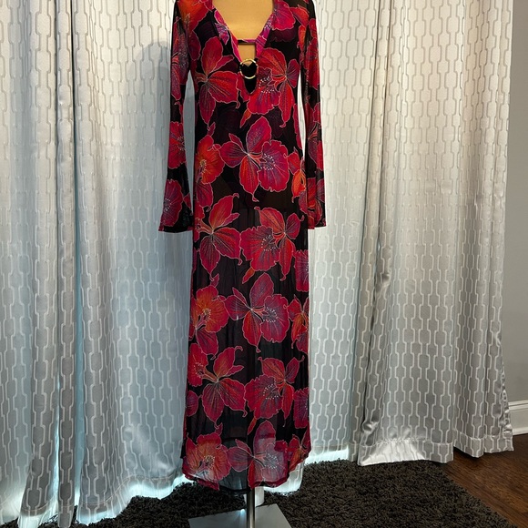 Trina Turk NWT Floral One Piece Swimsuit and matching Coverup Set - Picture 1 of 10